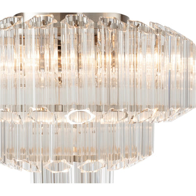 Calista Medium 42cm 5 Light 3 Tier Chandelier Brushed by Lode Lighting