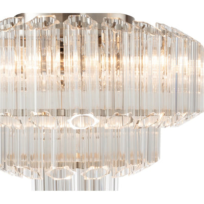 Calista Medium 42cm 5 Light 3 Tier Chandelier Brushed by Lode Lighting