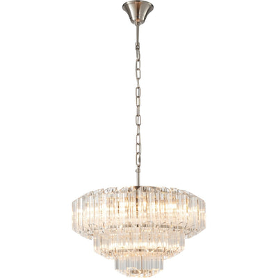 Calista Large 50cm 7 Light 3 Tier Chandelier Brushed by Lode Lighting