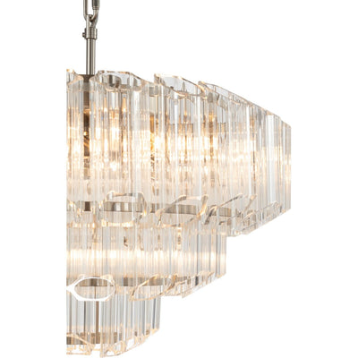 Calista Large 50cm 7 Light 3 Tier Chandelier Brushed by Lode Lighting