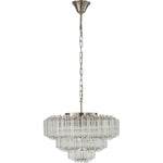 Calista Large 50cm 7 Light 3 Tier Chandelier Brushed by Lode Lighting