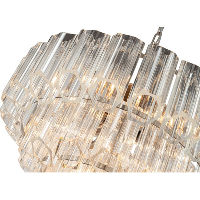 Calista Large 50cm 7 Light 3 Tier Chandelier Brushed by Lode Lighting