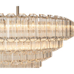 Calista Extra Large 85cm 12 Light 5 Tier Chandelier, Brushed by Lode Lighting