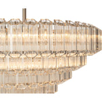 Calista Extra Large 85cm 12 Light 5 Tier Chandelier, Brushed by Lode Lighting