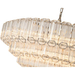 Calista Extra Large 85cm 12 Light 5 Tier Chandelier, Brushed by Lode Lighting