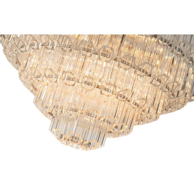 Calista Extra Large 85cm 12 Light 5 Tier Chandelier, Brushed by Lode Lighting