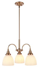 Benson 3 Light Pendant Arms Down by Lode Lighting