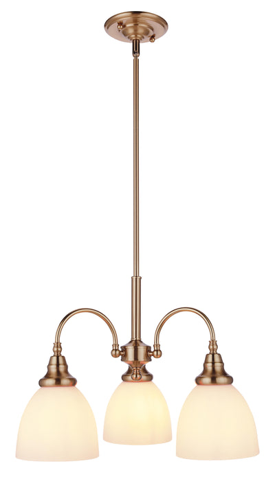 Benson 3 Light Pendant Arms Down by Lode Lighting