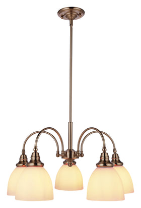 Benson 5 Light Pendant Arms Down by Lode Lighting