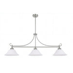 Dallas 3 Light Bench Pendant Brushed Nickel by Lode Lighting