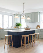 Dallas 3 Light Bench Pendant Brushed Nickel by Lode Lighting