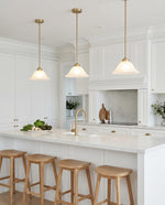 Dallas 1 Light Single Pendant Satin Brass