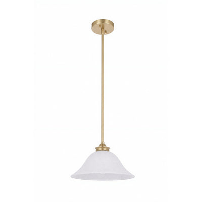 Dallas 1 Light Single Pendant Satin Brass