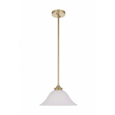 Dallas 1 Light Single Pendant Satin Brass