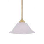 Dallas 1 Light Single Pendant Satin Brass