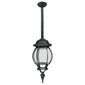 Flinders Large IP44 Outdoor Rod Pendant Antique Black