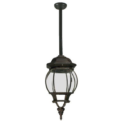 Flinders Large IP44 Outdoor Rod Pendant Antique Bronze