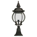 Flinders Large IP44 Outdoor Pillar Mount Antique Bronze