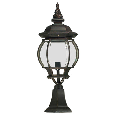 Flinders Large IP44 Outdoor Pillar Mount Antique Bronze