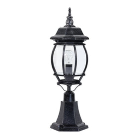 Flinders Medium IP44 Outdoor Pillar Mount Antique Black
