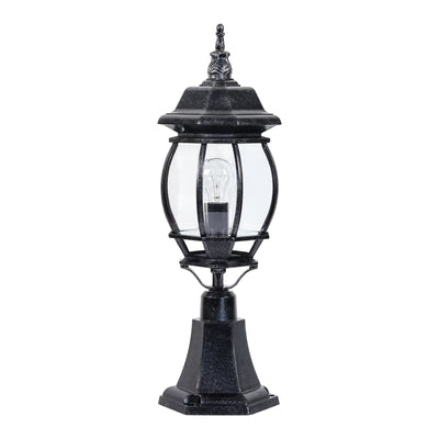 Flinders Medium IP44 Outdoor Pillar Mount Antique Black