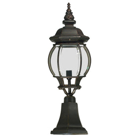 Flinders Medium IP44 Outdoor Pillar Mount Antique Bronze
