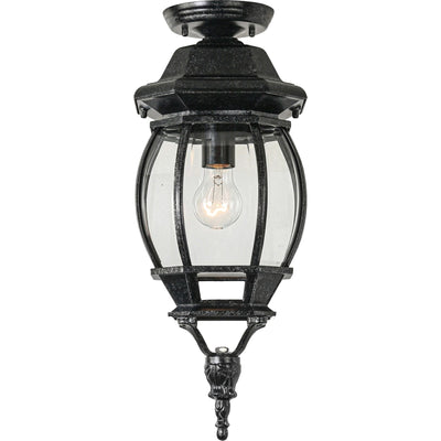 Flinders Medium IP44 Outdoor Under Eave Antique Black