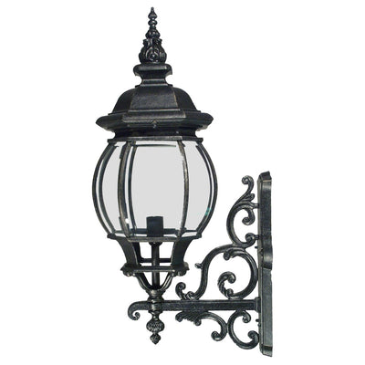 Flinders Medium IP44 Outdoor Wall Light Antique Black