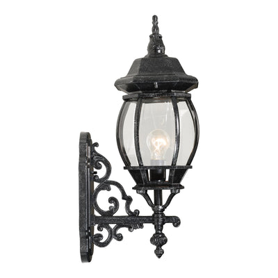 Flinders Medium IP44 Outdoor Wall Light Antique Black