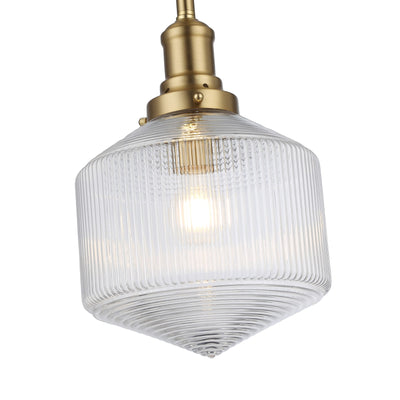 Jefferson Small Rod Pendant Clear by Lode Lighting
