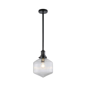 Jefferson Small Rod Pendant Clear Matte by Lode Lighting