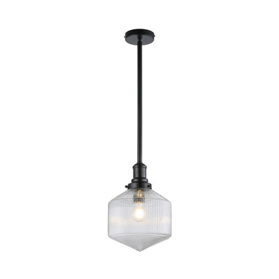 Jefferson Small Rod Pendant Clear Matte by Lode Lighting