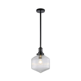 Jefferson Small Rod Pendant Clear Matte by Lode Lighting