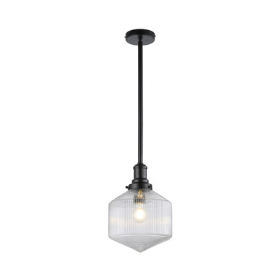 Jefferson Small Rod Pendant Clear Matte by Lode Lighting