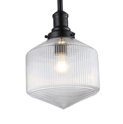 Jefferson Small Rod Pendant Clear Matte by Lode Lighting