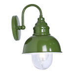 Parkway Small Outdoor Wall Light Olive Green by Lode Lighting