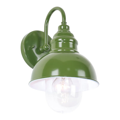 Parkway Small Outdoor Wall Light Olive Green by Lode Lighting