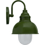 Parkway Small Outdoor Wall Light Olive Green by Lode Lighting