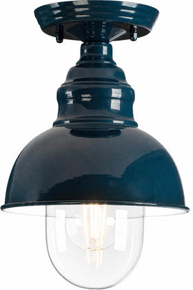 Parkway Small Outdoor Under Eave French Blue by Lode Lighting