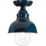 Parkway Small Outdoor Under Eave French Blue by Lode Lighting
