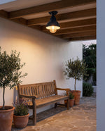 Parkway Small Outdoor Under Eave French Blue by Lode Lighting