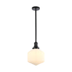 Jefferson Small Rod Pendant Opal Matte Matte by Lode Lighting