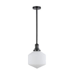 Jefferson Small Rod Pendant Opal Matte Matte by Lode Lighting