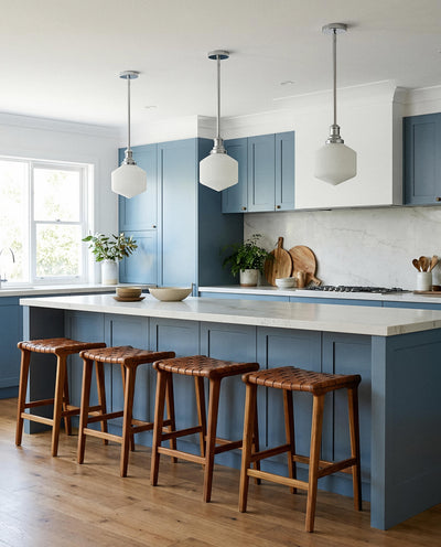 Jefferson Small Rod Pendant Opal Matte by Lode Lighting