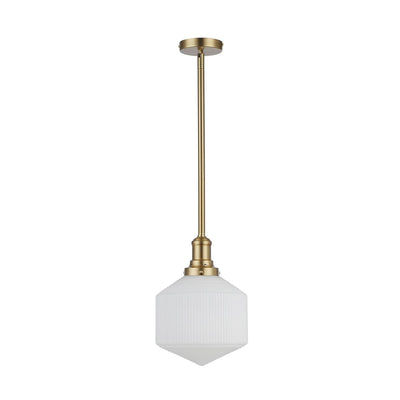 Jefferson Small Rod Pendant Opal Matte by Lode Lighting