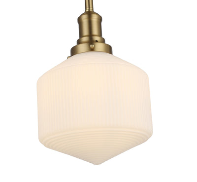 Jefferson Small Rod Pendant Opal Matte by Lode Lighting
