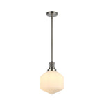 Jefferson Small Rod Pendant Opal Matte Brushed by Lode Lighting