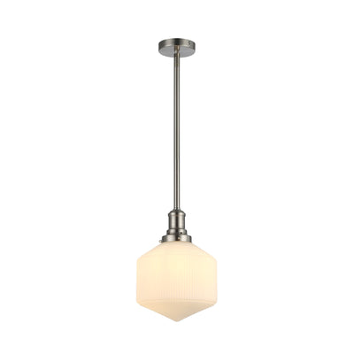 Jefferson Small Rod Pendant Opal Matte Brushed by Lode Lighting