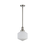 Jefferson Small Rod Pendant Opal Matte Brushed by Lode Lighting