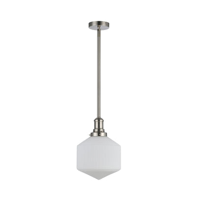 Jefferson Small Rod Pendant Opal Matte Brushed by Lode Lighting